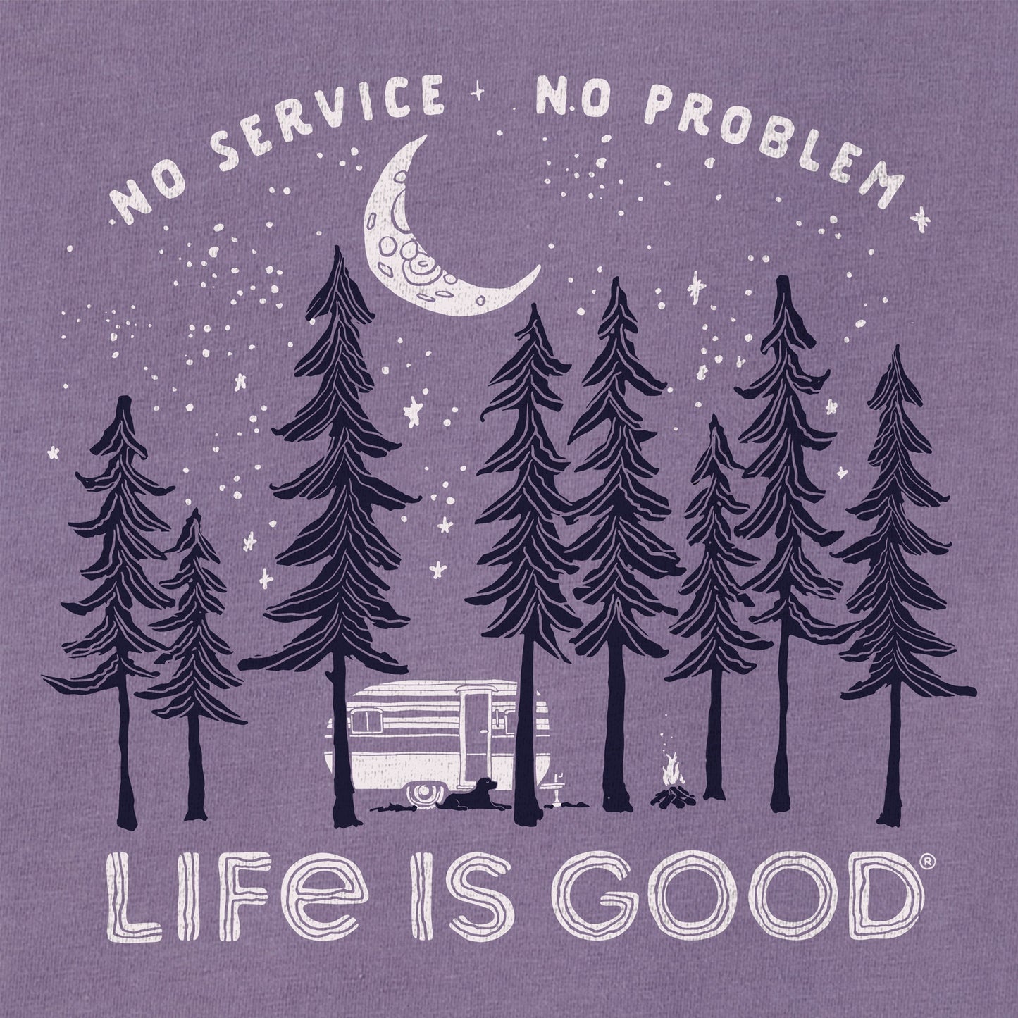 Women's No Service No Problem Camper Short Sleeve Crusher Tee