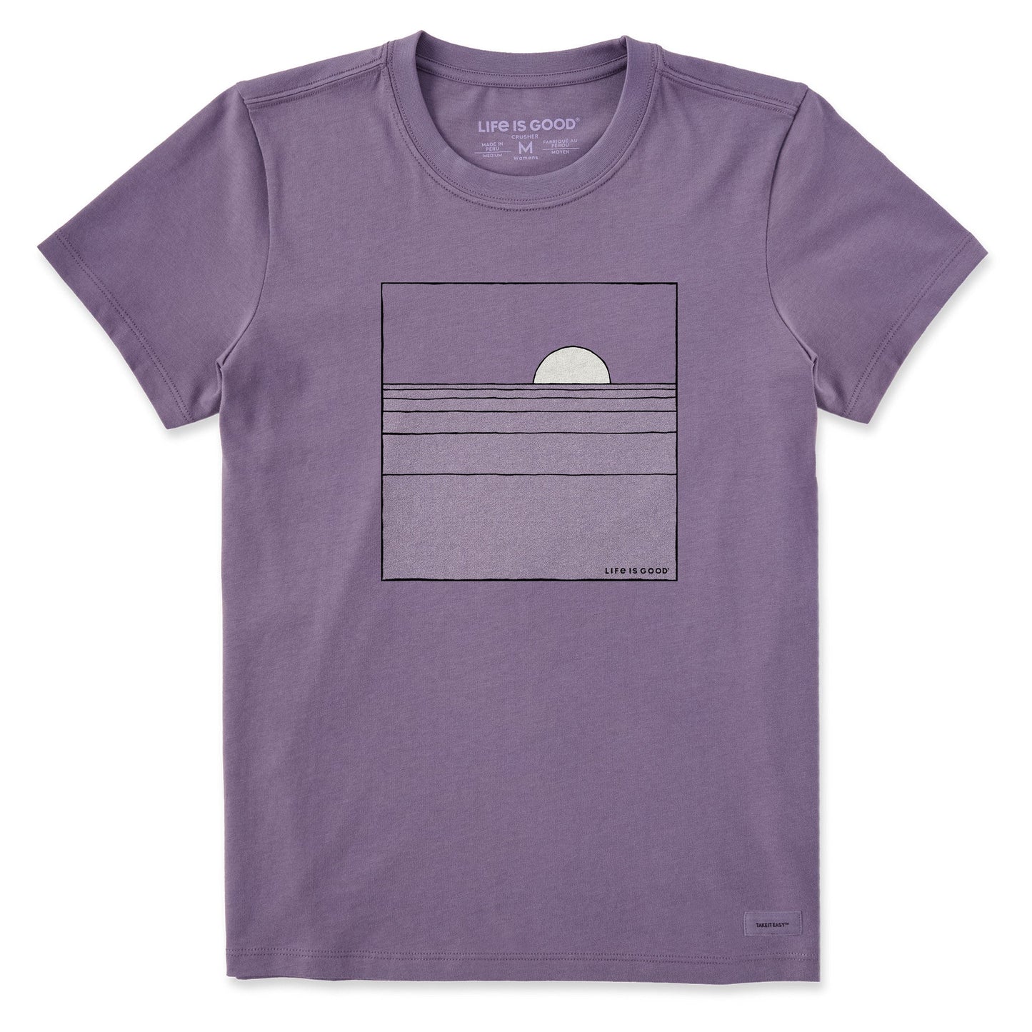 Women's Minimal Sun and Water Short Sleeve Crusher Tee