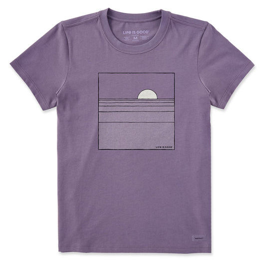 Women's Minimal Sun and Water Short Sleeve Crusher Tee