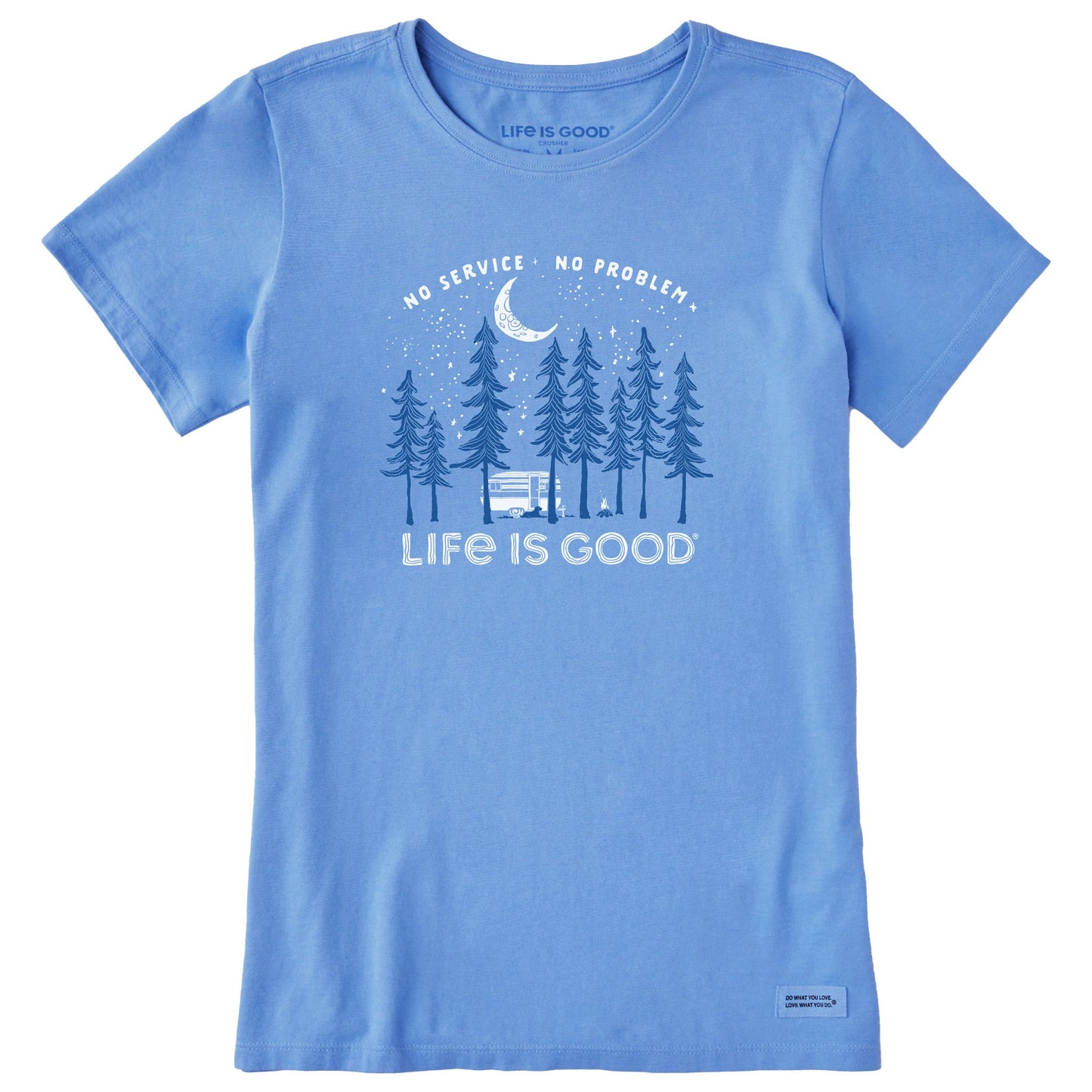 Women's No Service No Problem Camper Short Sleeve Crusher Tee