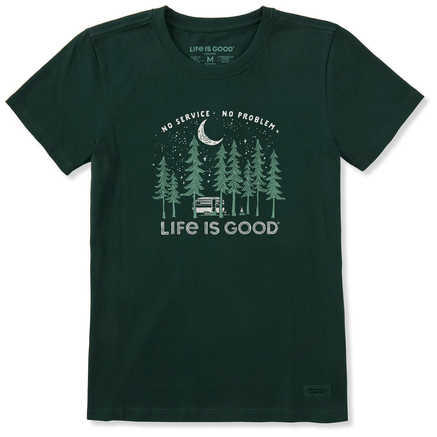 Women's No Service No Problem Camper Short Sleeve Crusher Tee